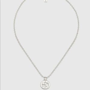 Silver Gucci Interlocking G Necklace